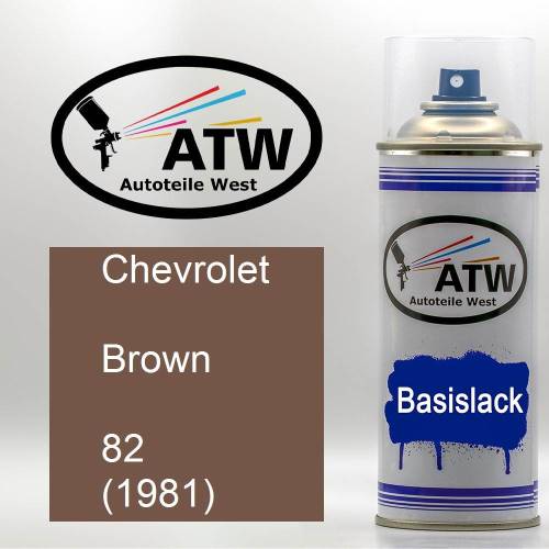 Chevrolet, Brown, 82 (1981): 400ml Sprühdose, von ATW Autoteile West.